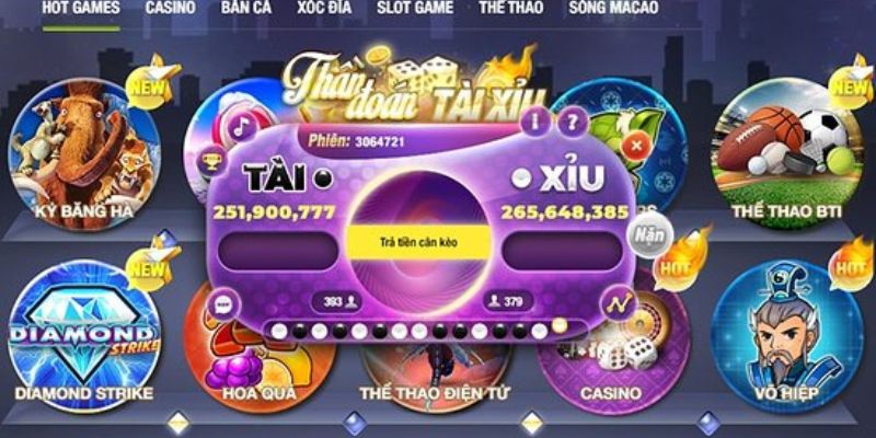 Tham gia cược bộ ba trong game tài xỉu 