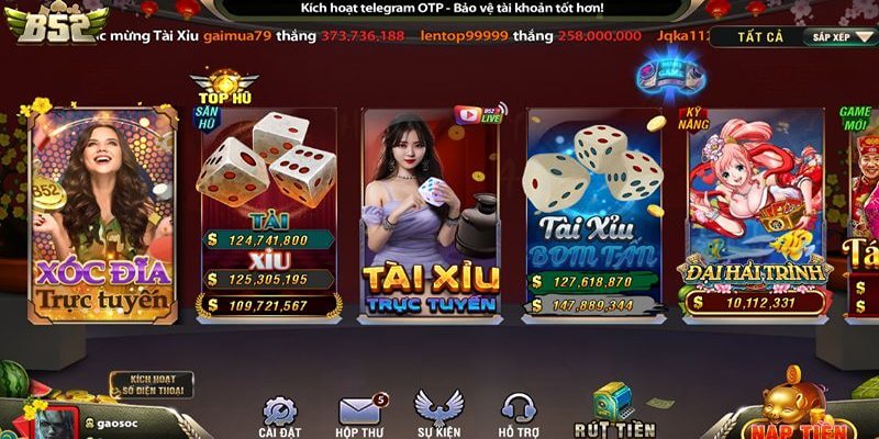 Cập nhật game mới liên tục